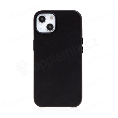 Kryt pre Apple iPhone 13 mini - umelá koža / plast - čierny