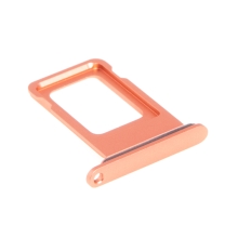 Rámeček / šuplík na Nano SIM pro Apple iPhone Xr - korálový (Coral) - kvalita A+