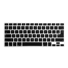 Kryt klávesnice ENKAY pro Apple MacBook Pro / Pro Retina 13 / 15 - US / EU verze - silikonový - černý