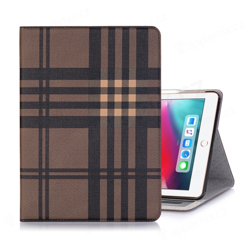 Puzdro/kryt pre Apple iPad Pro 12,9" (2018) - slot na kreditnú kartu + stojan - umelá koža - hnedý