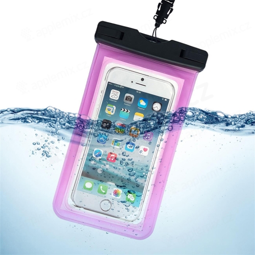Puzdro WOZINSKY pre Apple iPhone - vodotesné - plast / guma - čierne / ružové