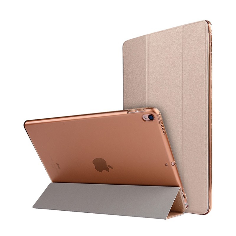 Pouzdro / kryt pro Apple iPad Pro 10,5 - funkce chytrého uspání + stojánek elegantní textura - zlaté
