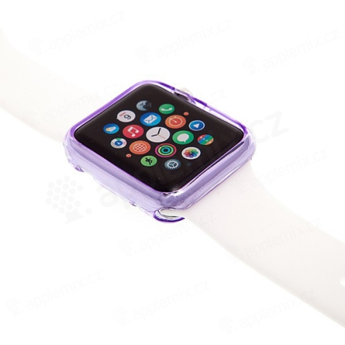 Gumový kryt pro Apple Watch 38mm - fialový