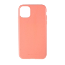 Kryt MERCURY Style Lux pro Apple iPhone 11 - látková textura - gumový - růžový