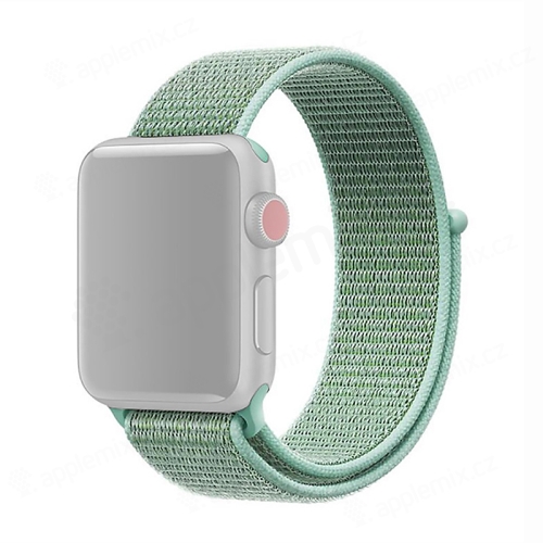 Řemínek pro Apple Watch 42mm / 41mm / 40mm / 38mm - nylonový - mátově zelený