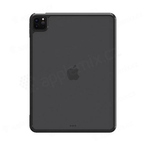 Kryt pro Apple iPad 11" (2018 / 2020 / 2021) - plastový / gumový - průhledný / černý