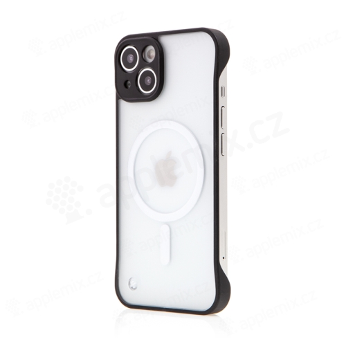 Kryt pre Apple iPhone 14 Plus + krúžok - podpora MagSafe - plast/guma - čierny