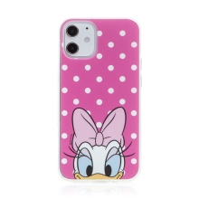 Kryt Disney pro Apple iPhone 12 mini - Daisy - gumový - ružový - puntíky