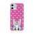 Kryt Disney pre Apple iPhone 12 mini - Daisy - gumový - ružový - bodky