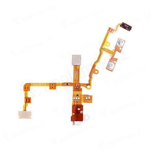 Zvukový kábel s rebrovaným konektorom pre iPhone 3G / 3GS - biely - kvalita A+