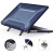 Obal / kryt + kryt klávesnice + záslepky pro Apple MacBook Pro 14" (A2442) - modrý