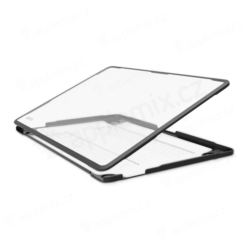 Kryt EPICO pre MacBook Air 13" 2018 - 2021 (A1932 / A2179 / A2337) - plastový - transparentný / čierny