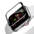 Tvrzené sklo (Tempered Glass) RURIHAI pro Apple Watch Series 4 / 5 / 6 / SE - 3D okraj - černé / čiré