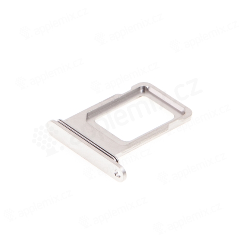 Puzdro / šuplík na kartu Nano SIM pre Apple iPhone 15 Pro / Pro Max - biele - Kvalita A+
