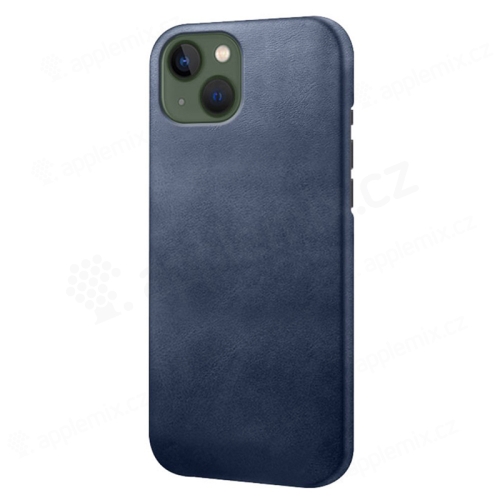Kryt pre Apple iPhone 15 Plus - plast / umelá koža - modrý