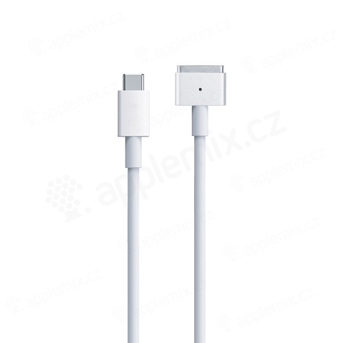 Nabíjací kábel COTEetCI pre Apple MacBook - USB-C na MagSafe 2 - 2 m - biely