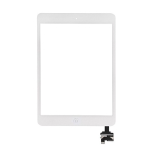 Touch screen digi s IC konektorem, flex Home Button pro Apple iPad mini / mini 2 (Retina) - bílé