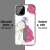 Kryt pro Apple iPhone 11 Pro - změna barvy pod UV zářením - plastový / gumový - bílý / černý - magnolie