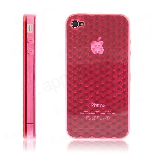Ochranný kryt / pouzdro pro Apple iPhone 4 diamantový - růžový