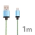 Synchronizační a nabíjecí kabel Lightning pro Apple iPhone / iPad / iPod - opletený modrý - 1m