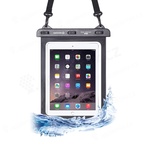 Pouzdro SWISSTEN pro Apple iPad do velikosti 11" - voděodolné - plast / guma - bílé