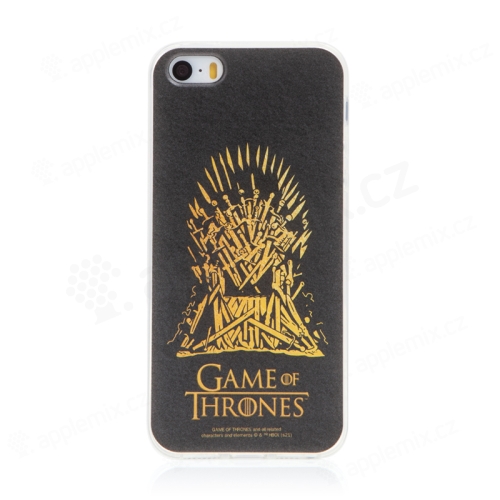 Kryt Game of Thrones pre Apple iPhone 5 / 5S / SE - Železný trón - gumový