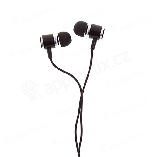 Sluchátka JMF pro Apple iPhone / iPad / iPod a další zařízení - černá