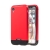 Kryt LUPHIE pro Apple iPhone Xr - kov / sklo - červený / černý