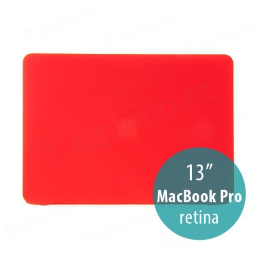 Kryt pre Apple MacBook Pro 13 Retina (model A1425, A1502) - tenký - plastový - matný - červený