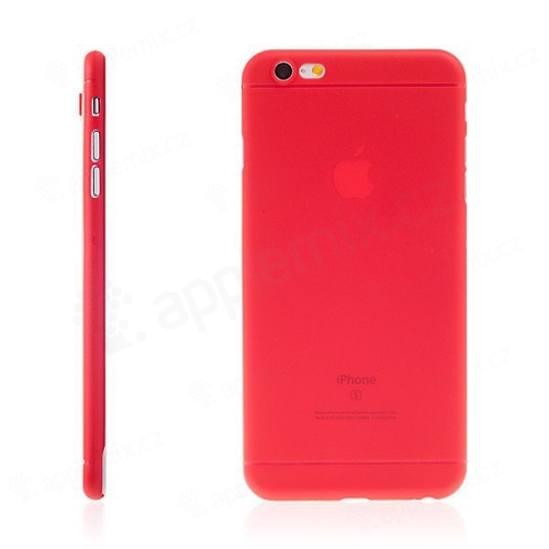 Kryt pro Apple iPhone 6 Plus / 6S Plus plastový tenký ochrana čočky červený