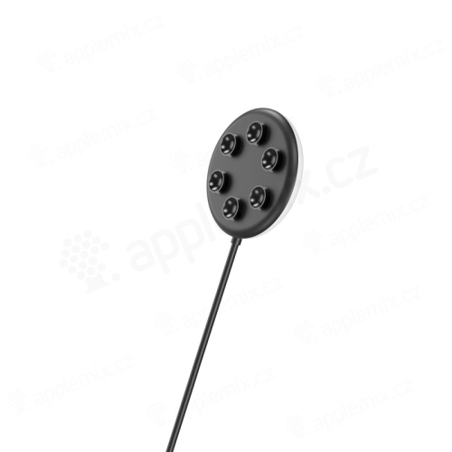 Bezdrátová nabíječka Qi XO - 6 přísavek - na zadní stranu telefonu - rychlé nabíjení - černá