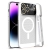 Kryt pro Apple iPhone 15 Pro - perforovaný - podpora MagSafe + sklo na čočky - bílý