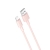 Synchronizačný a nabíjací kábel XO Lightning pre Apple iPhone / iPad - 1 m - Ružový