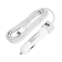 Autonabíječka pro Apple MacBook 12&quot; - 1x USB + kabel USB-C - 4,6A - 30 / 36W - bílá
