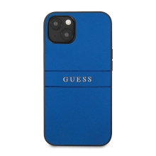 Kryt GUESS Saffiano pro Apple iPhone 13 - umělá kůže - modrý