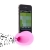Hudební zesilovací vajíčko a stojan pro Apple iPhone 4 / 4S - růžový