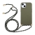 Kryt pre Apple iPhone 14 Plus - slamka - so šnúrkou - gumový - khaki zelený
