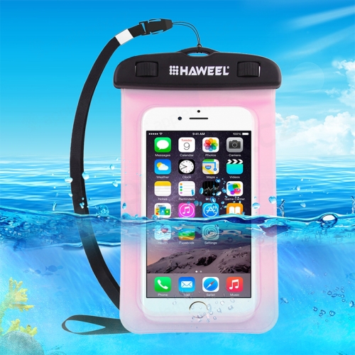 HAWEEL puzdro pre Apple iPhone - vodotesné - plast / guma - čierne / ružové