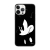 Kryt DISNEY pro Apple iPhone 12 / 12 Pro - hlava myšáka Mickeyho - gumový - černý
