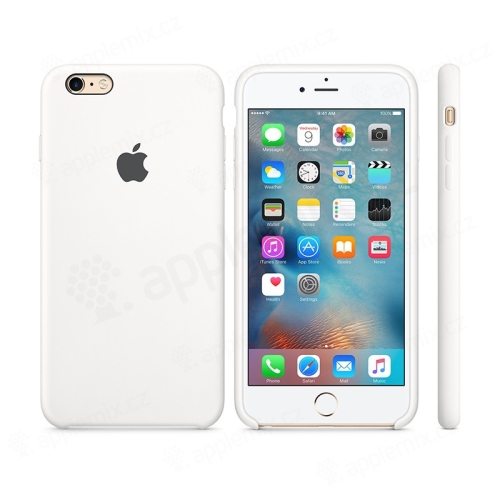Originální kryt pro Apple iPhone 6 Plus / 6S Plus - silikonový - bílý
