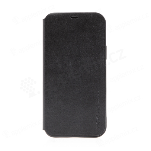 Kryt X-LEVEL Fib pre Apple iPhone 12 / 12 Pro - syntetická koža - čierny