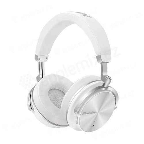 Sluchátka BLUEDIO T4 bezdrátová Bluetooth 4.2 - bílá