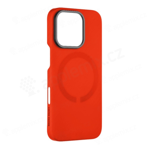 TACTICAL MagForce kryt pre Apple iPhone 16 Pro - Aramidové vlákno - karbón - Bloody Mary red