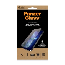 Tvrzené sklo (Tempered Glass) PANZERGLASS pro Apple iPhone 13 Pro Max / 14 Max - černý rámeček - 0,4mm