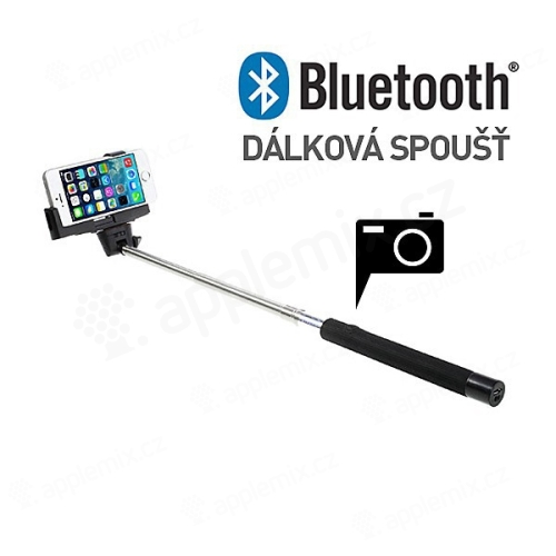 Teleskopická selfie tyč / monopod KJstar - bluetooth dálková spoušť pro Apple iPhone / iPod a jiná zařízení
