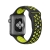 Řemínek pro Apple Watch 42mm / 41mm / 40mm / 38mm - silikonový - černý / žlutý - (S/M)