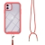 Kryt pre Apple iPhone 11 - Odolný - Šnúrka na zaväzovanie - Plast / guma - Červený
