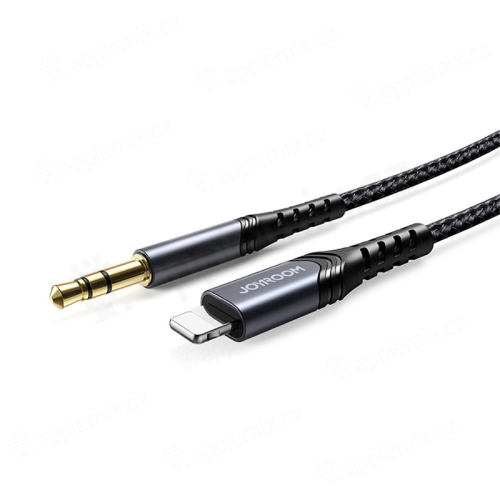Propojovací audio kabel JOYROOM Lightning samec / 3,5mm jack - samec - 1m - černý