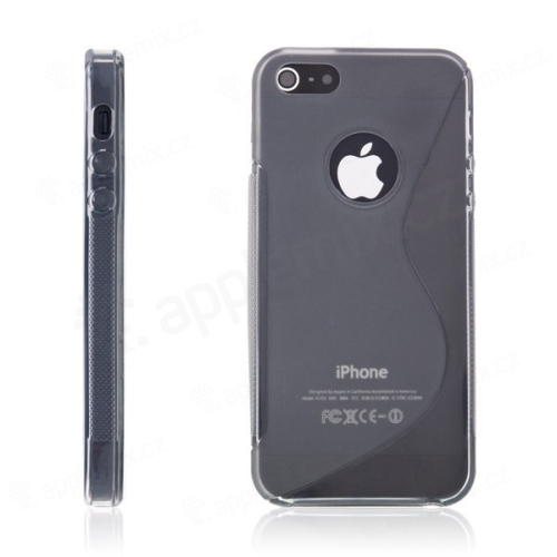 Protiskluzový ochranný kryt S line pro Apple iPhone 5 / 5S / SE - šedý