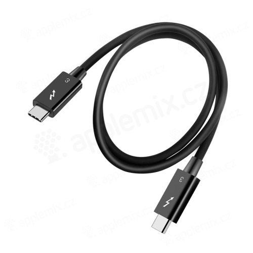 Kábel USB-C pre zariadenia Apple s podporou Thunderbolt - 40 Gb/s - 100W PD - 5K - 70 cm - čierny